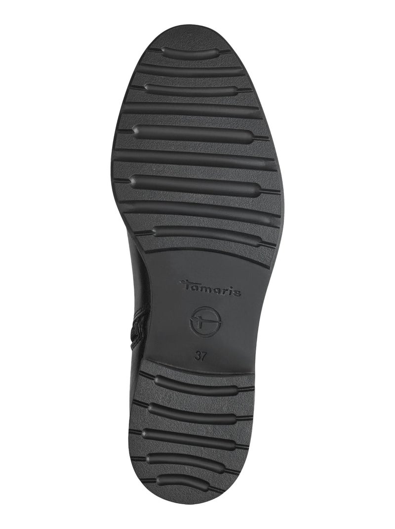 Bottes Cuir Tamaris Noir - Kiabi