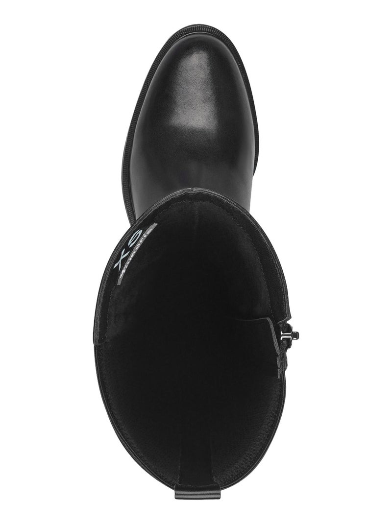 Bottes Cuir Tamaris Noir - Kiabi