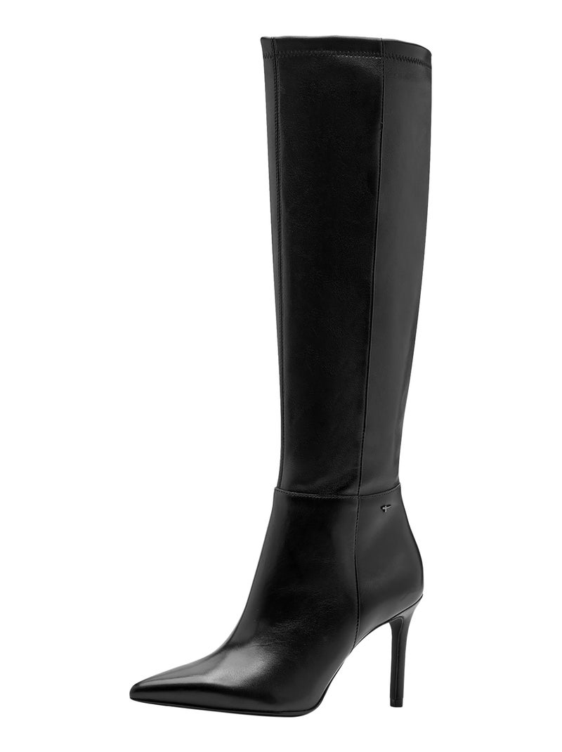 Bottes Cuir Tamaris Noir - Kiabi