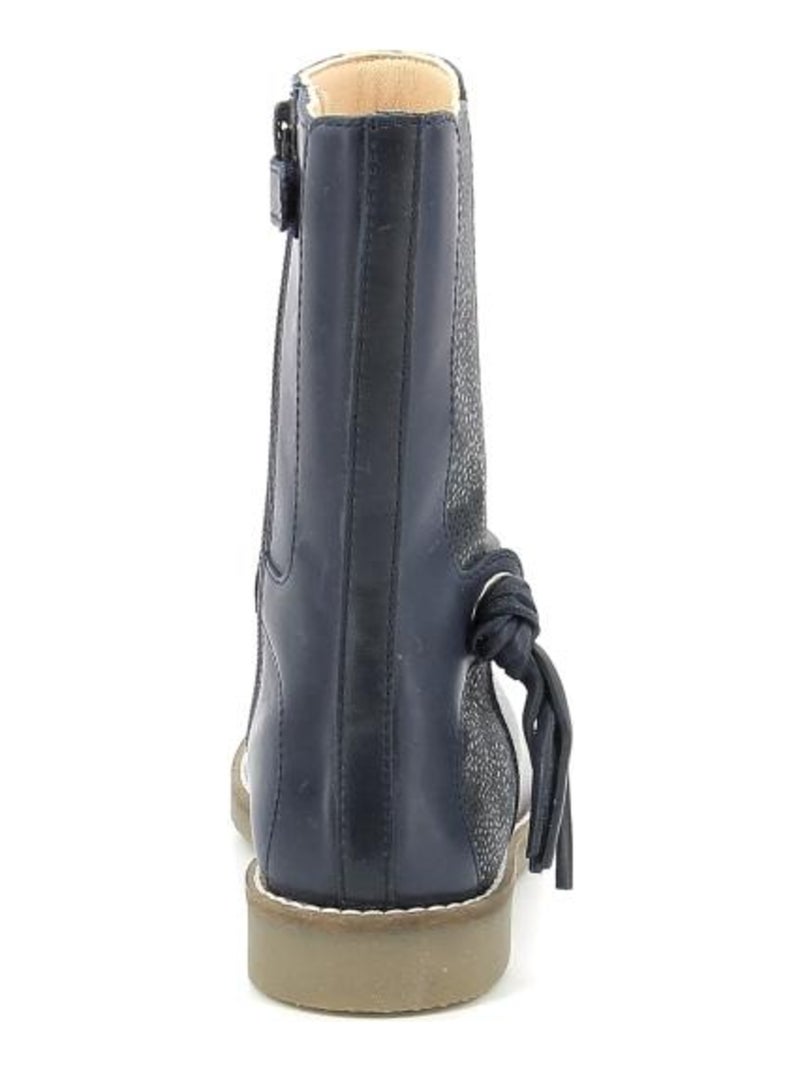 Bottes Cuir Widol Aster Bleu marine - Kiabi