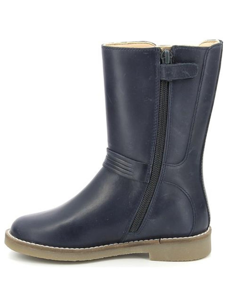 Bottes Cuir Widol Aster Bleu marine - Kiabi