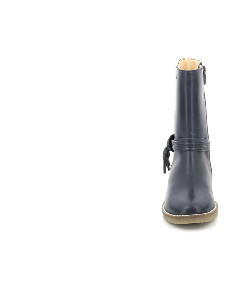 Bottes Cuir Widol Aster Bleu marine - Kiabi