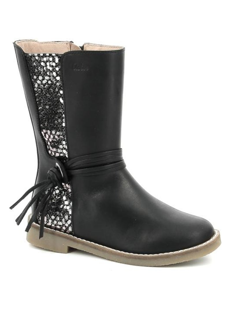Bottes Cuir Widol Aster Noir - Kiabi