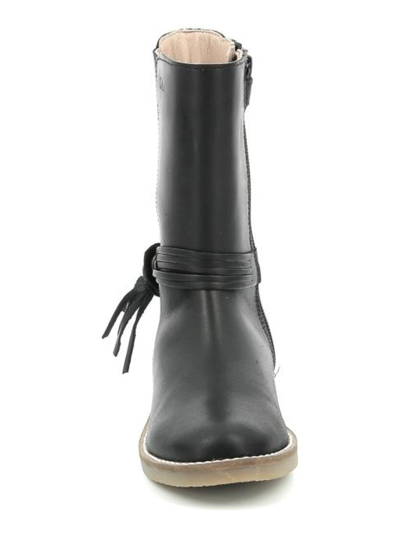 Bottes Cuir Widol Aster Noir - Kiabi
