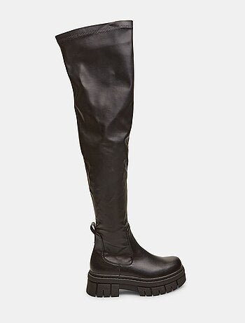 Bottes cuissardes effet cuir BATA