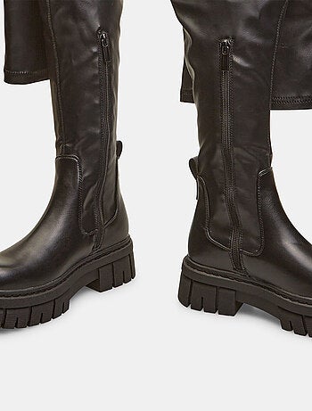 Bottes cuissardes effet cuir BATA