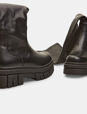 Bottes cuissardes effet cuir BATA