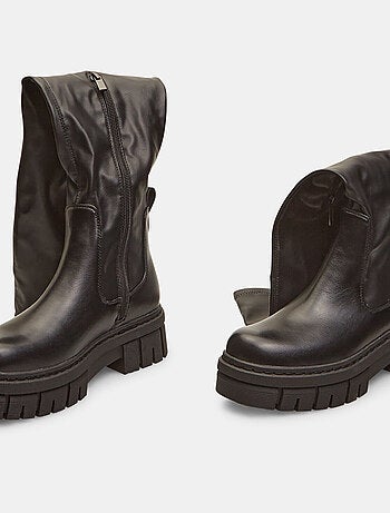 Bottes cuissardes effet cuir BATA