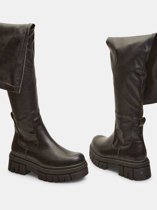 Bottes cuissardes effet cuir BATA - Kiabi