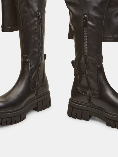 Bottes cuissardes effet cuir BATA - Kiabi