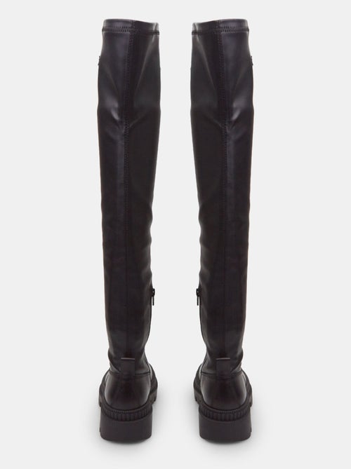 Bottes cuissardes en cuir avec semelle crantée BATA - Kiabi