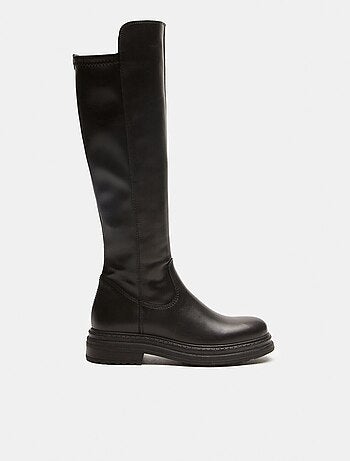 Bottes cuissardes en cuir BATA