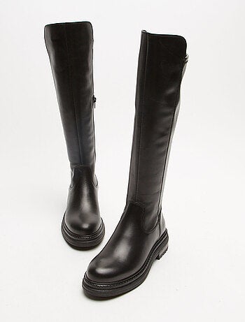 Bottes cuissardes en cuir BATA