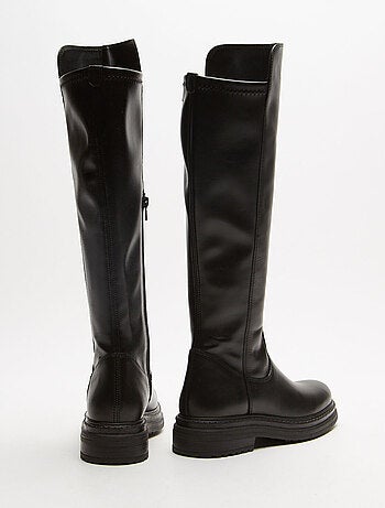 Bottes cuissardes en cuir BATA