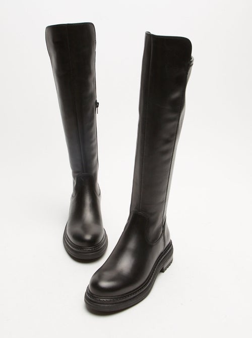 Bottes cuissardes en cuir BATA - Kiabi