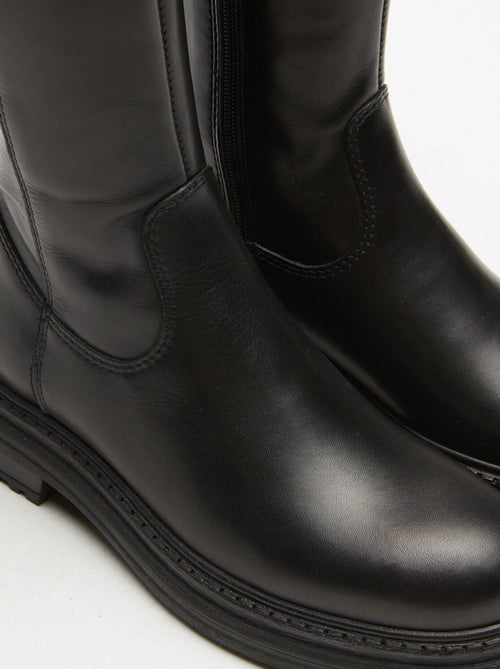 Bottes cuissardes en cuir BATA - Kiabi