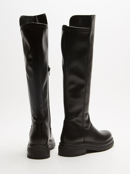 Bottes cuissardes en cuir BATA - Kiabi