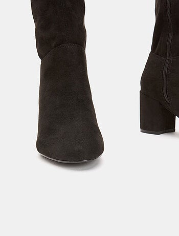 bottes cuissardes en cuir velours BATA