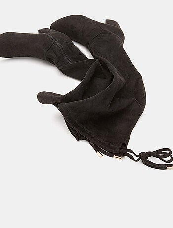 bottes cuissardes en cuir velours BATA