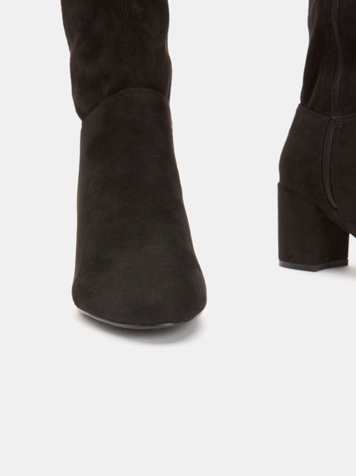 bottes cuissardes en cuir velours BATA - Kiabi