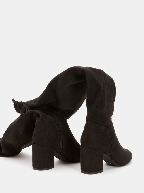 bottes cuissardes en cuir velours BATA - Kiabi