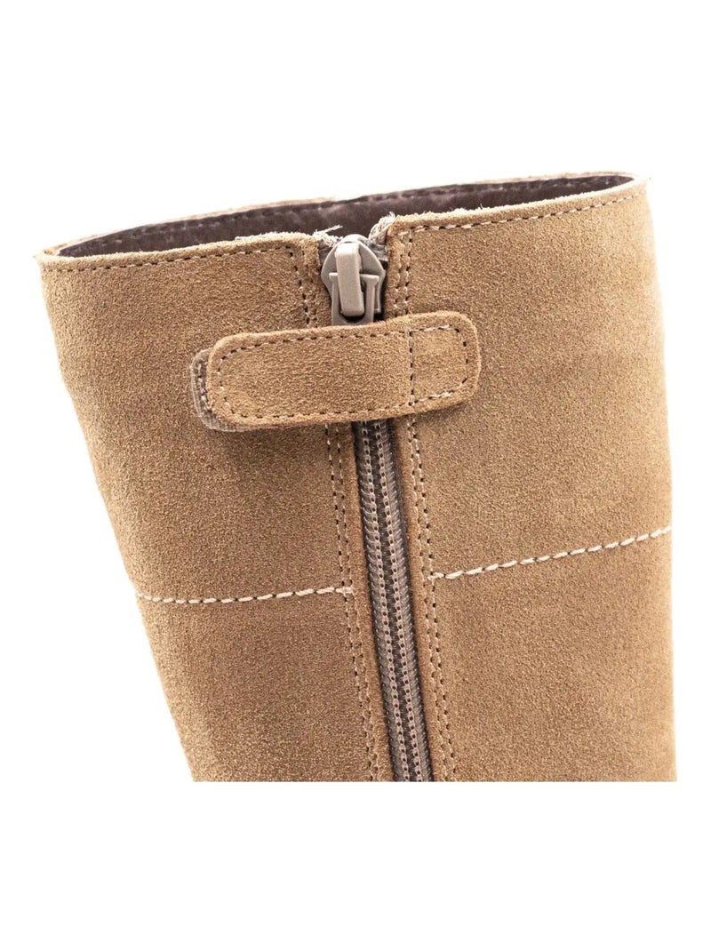Bottes Daim - Boni Svea Beige clair - Kiabi