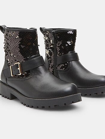 Bottes de cheville avec paillettes BATA