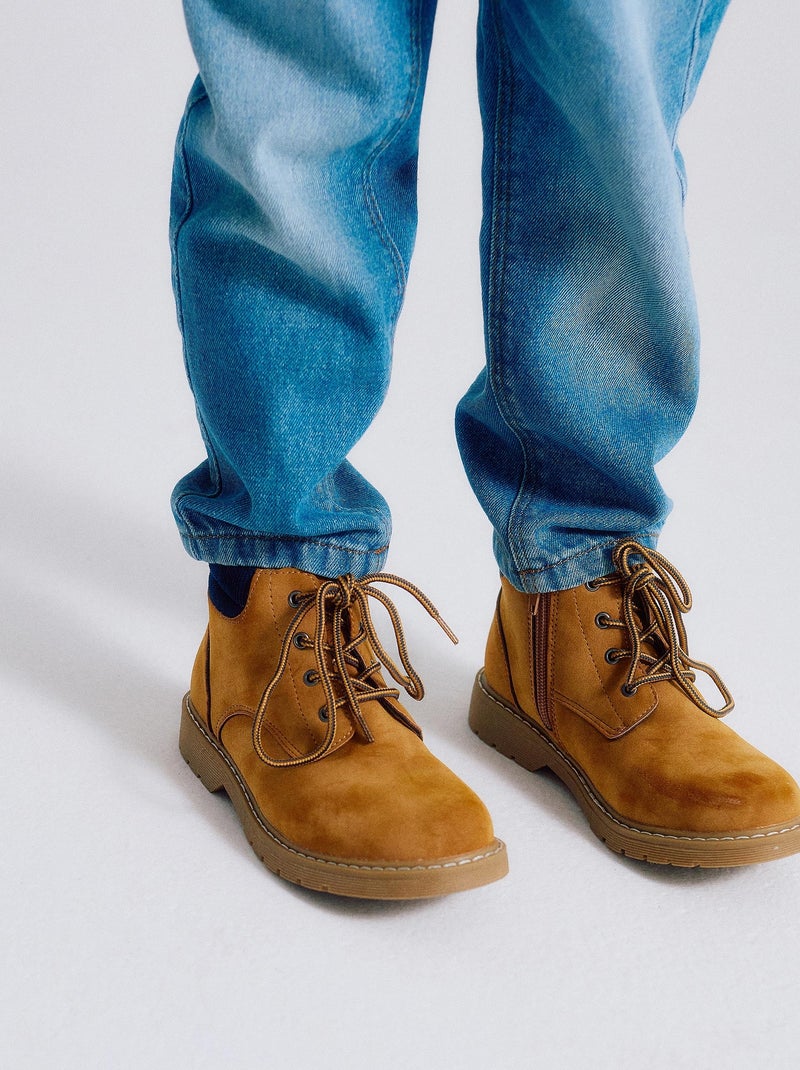 Bottes de Montagne Beige foncé - Kiabi