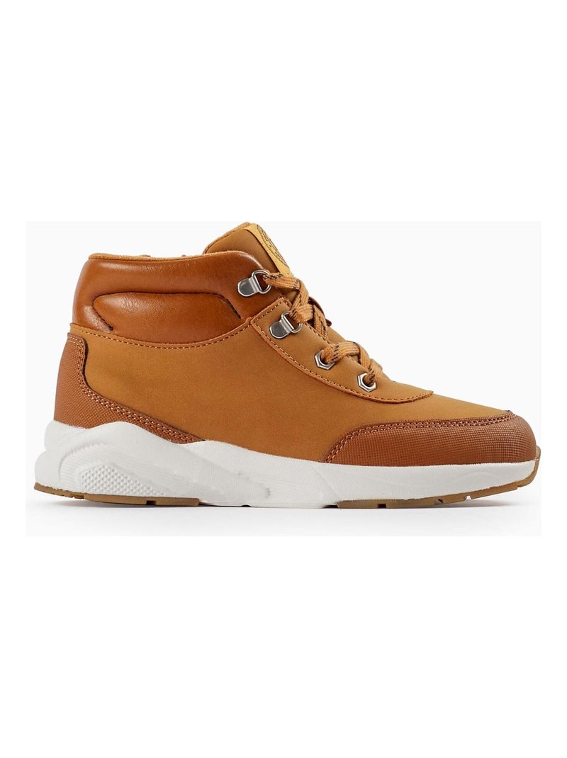 Bottes de Montagne Cardées pour Garçon   LITERATURE CLUB Beige foncé - Kiabi