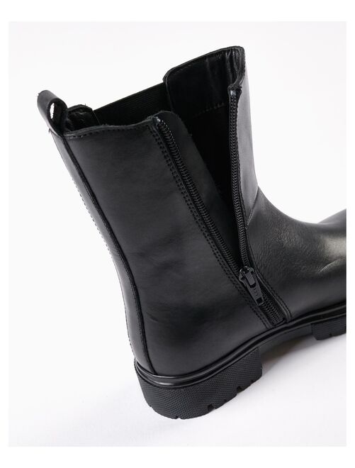 Bottines fille cuir