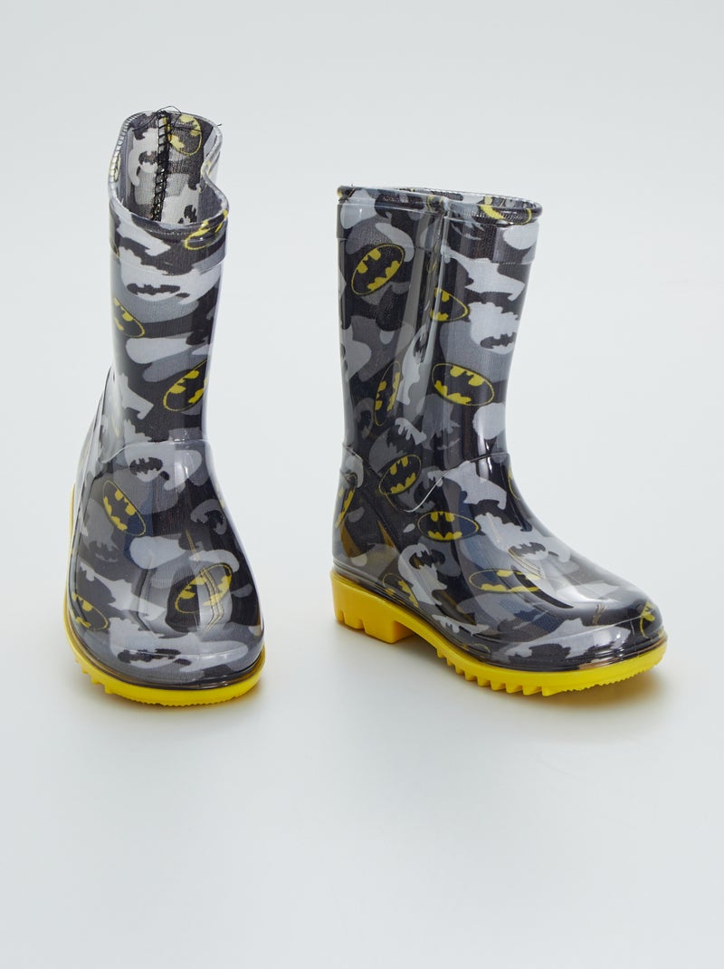 Bottes de pluie - imprimé 'Batman' noir - Kiabi