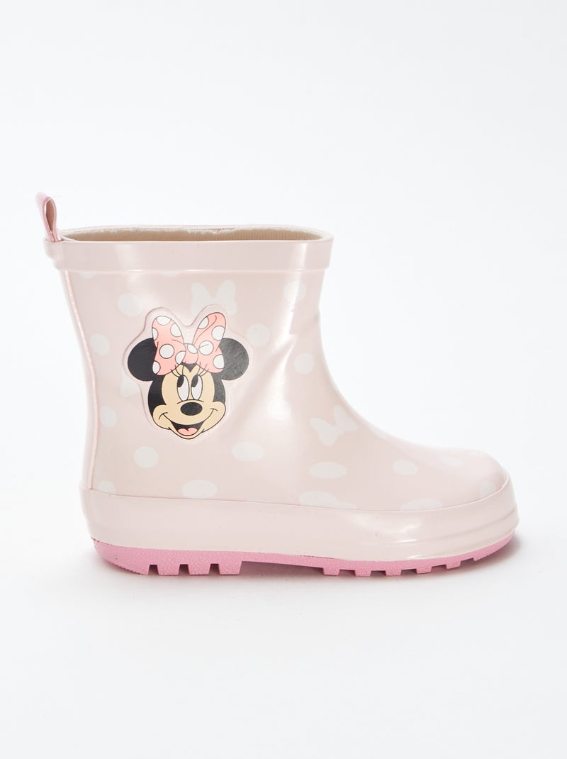 Bottes de pluie à fleurs 'Minnie' 'Disney' Rose - Kiabi