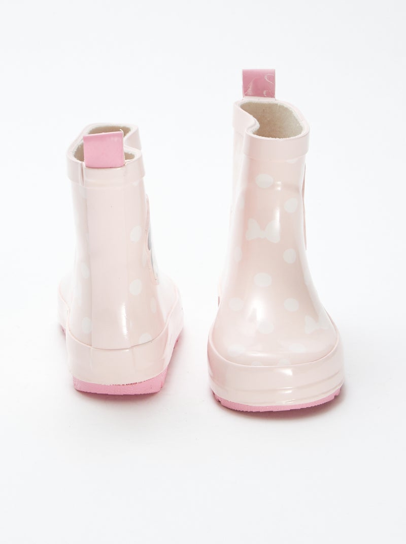 Bottes de pluie à fleurs 'Minnie' 'Disney' Rose - Kiabi