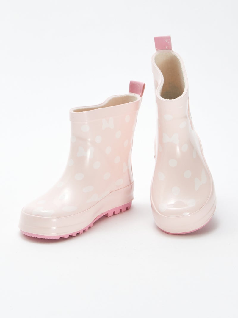 Bottes de pluie à fleurs 'Minnie' 'Disney' Rose - Kiabi