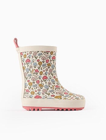 Bottes de Pluie à Motif Floral