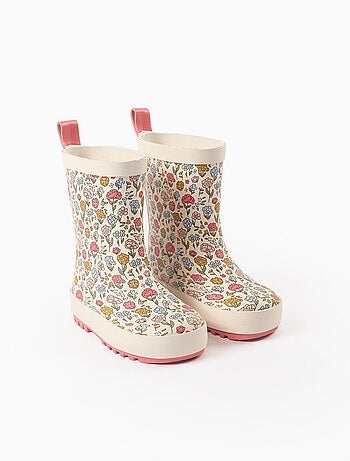 Bottes de Pluie à Motif Floral