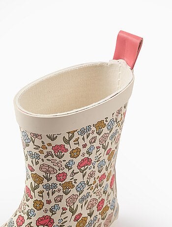 Bottes de Pluie à Motif Floral