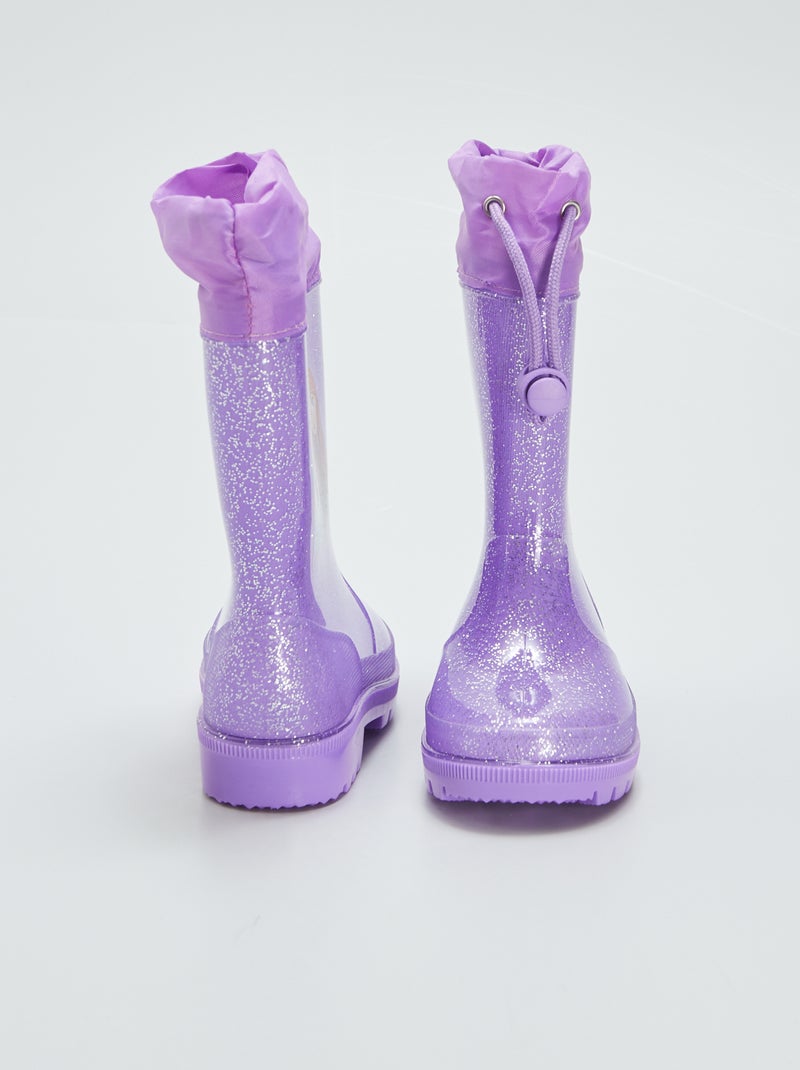 VERTBAUDET Bottes De Pluie Fille Lot Violet - Pointure 27 - Caoutchouc Confortable Et Antidérapant