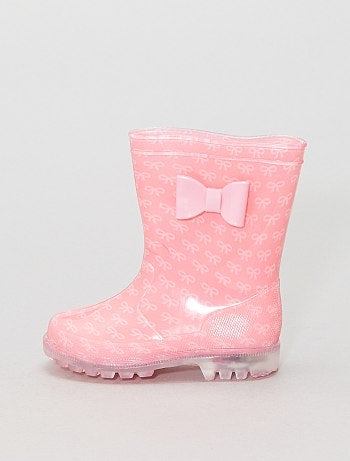 Bottes de pluie à semelles lumineuses