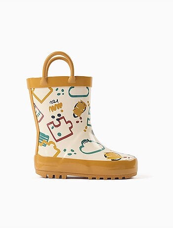 Bottes de pluie avec anses et imprimé