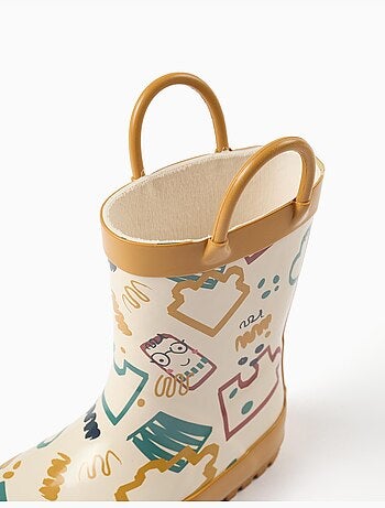 Bottes de pluie avec anses et imprimé