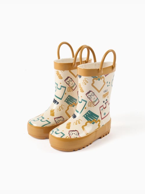 Bottes de pluie avec anses et imprimé - Kiabi Bottes de pluie avec anses et imprimé - Kiabi
