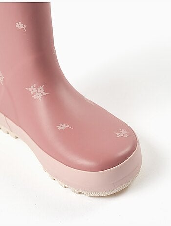 Bottes de pluie avec imprimé floral