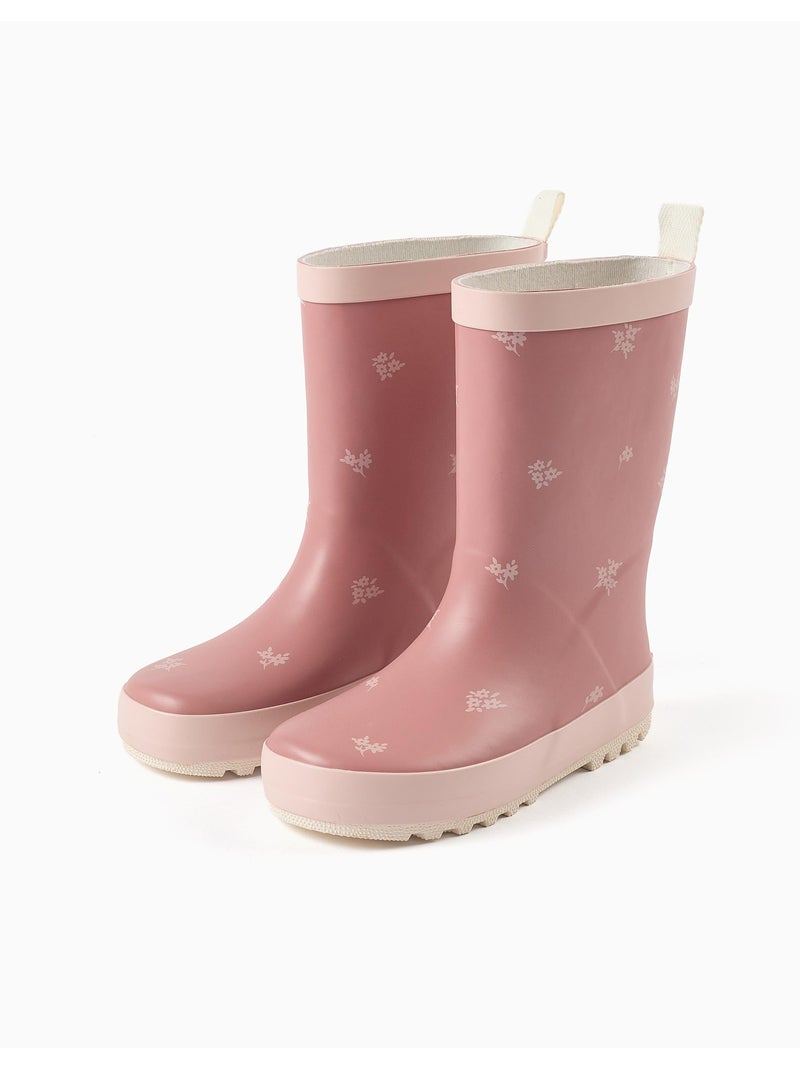 Bottes de pluie avec imprimé floral Rose - Kiabi
