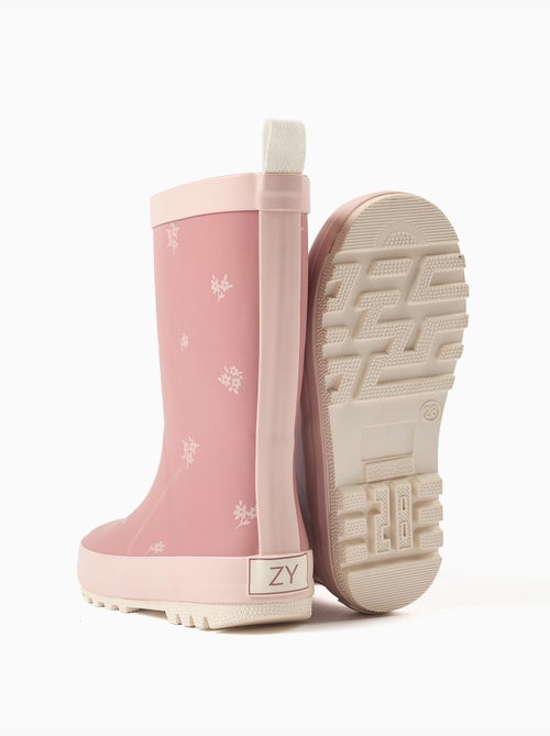 Bottes de pluie avec imprimé floral - Kiabi