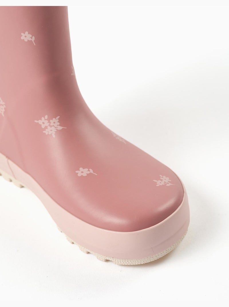 Bottes de pluie avec imprimé floral Rose - Kiabi
