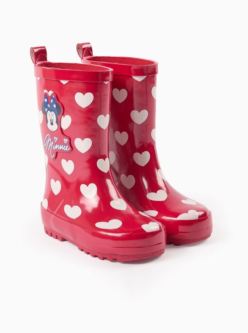 Bottes de Pluie avec Motif de Cœurs Minnie - Kiabi