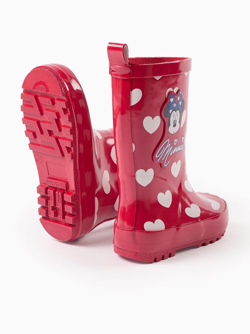 Bottes de Pluie avec Motif de Cœurs Minnie - Kiabi