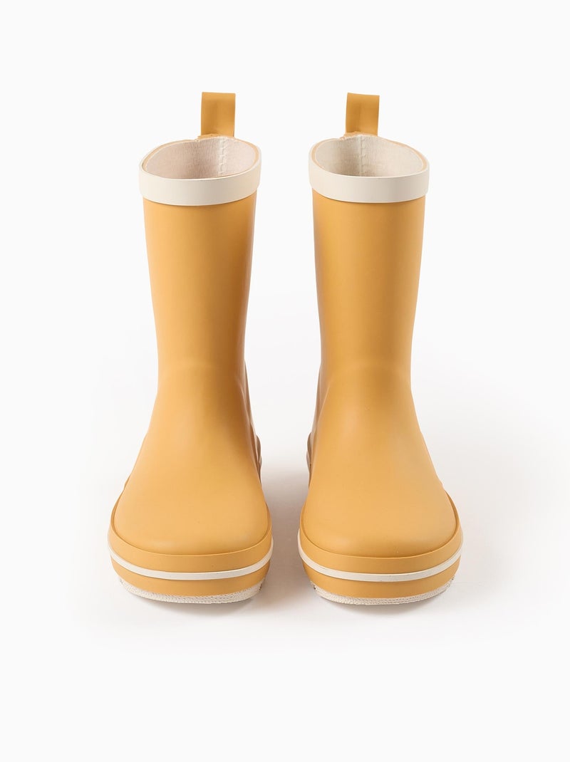 Bottes de Pluie avec Rayure Contrasté Jaune - Kiabi