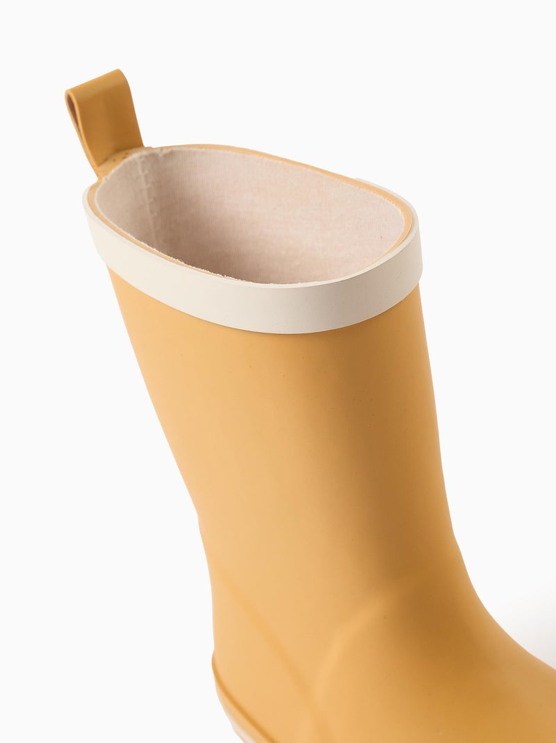 Bottes de Pluie avec Rayure Contrasté Jaune - Kiabi